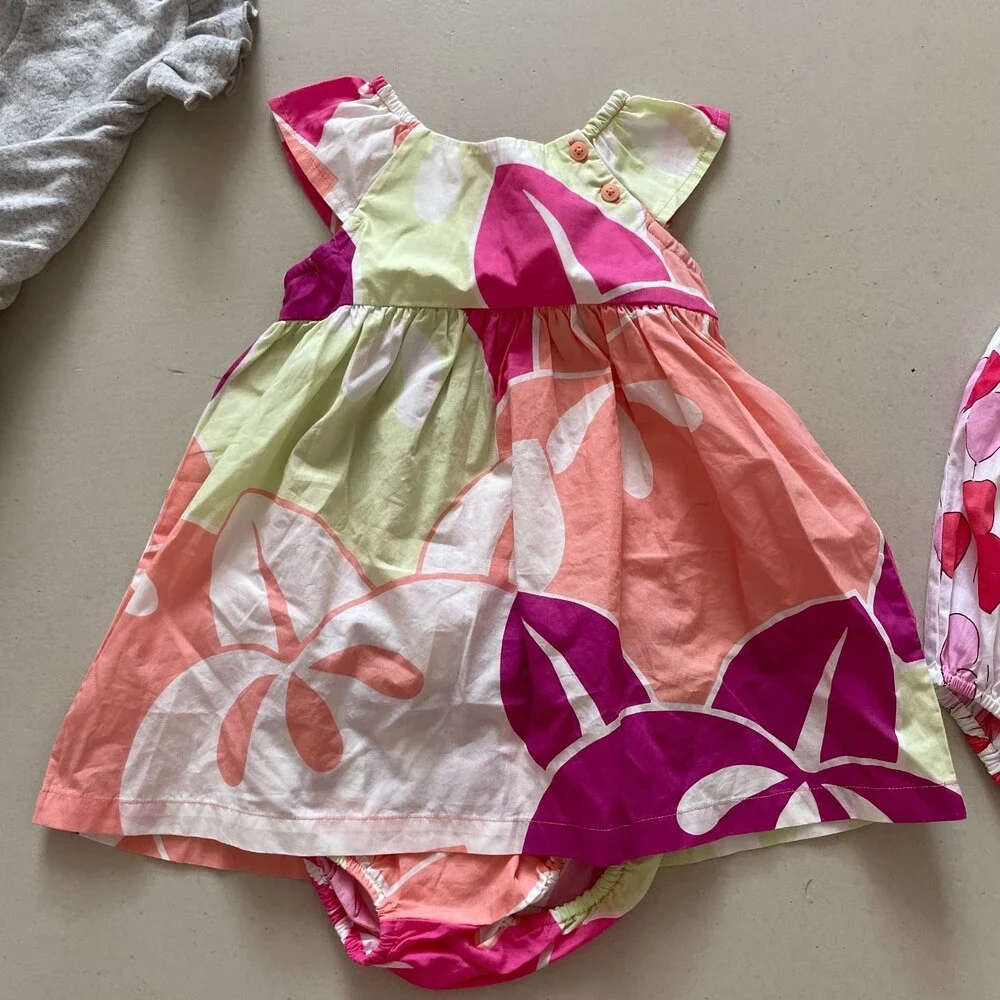 Tea Petit People Gymboree 3 Piece Bundle 12-18 month Jumper and Dress